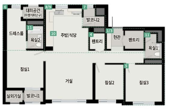 null 84C 평면도