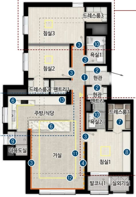 null 84C 평면도