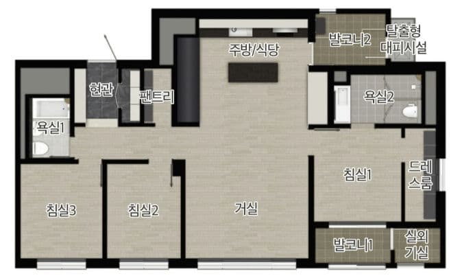 null 84D 평면도