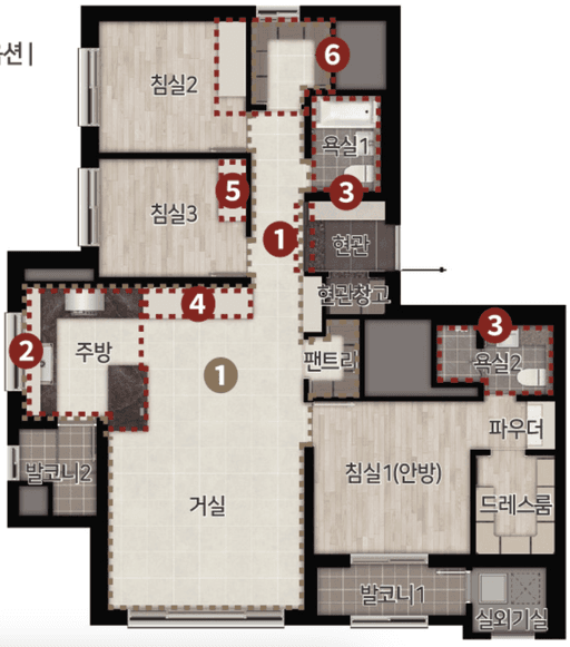 null 84E 평면도