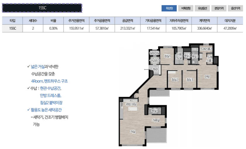 null 155C 평면도