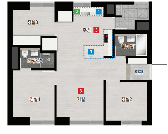 null 43D 평면도