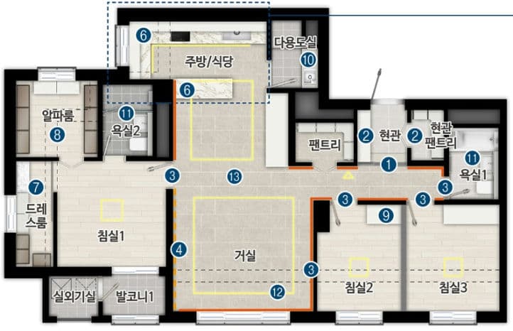 null 84B 평면도