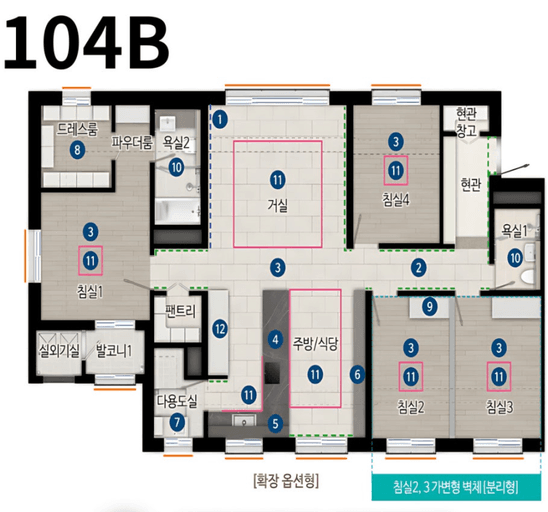 null 104B 평면도