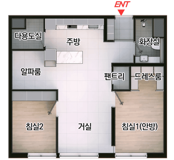 null B 평면도