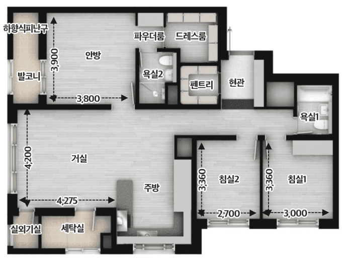 null 84D 평면도
