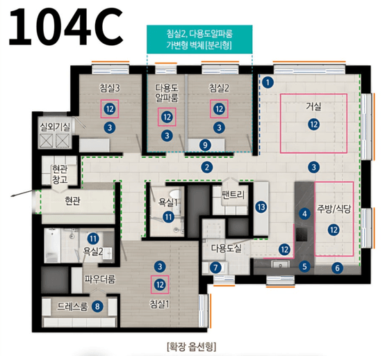 null 104C 평면도