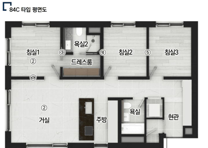 null 84C 평면도