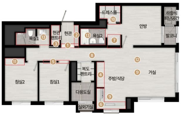 null 84D 평면도