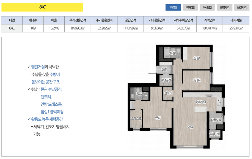 null 84C 평면도