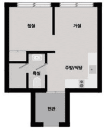 null L 평면도