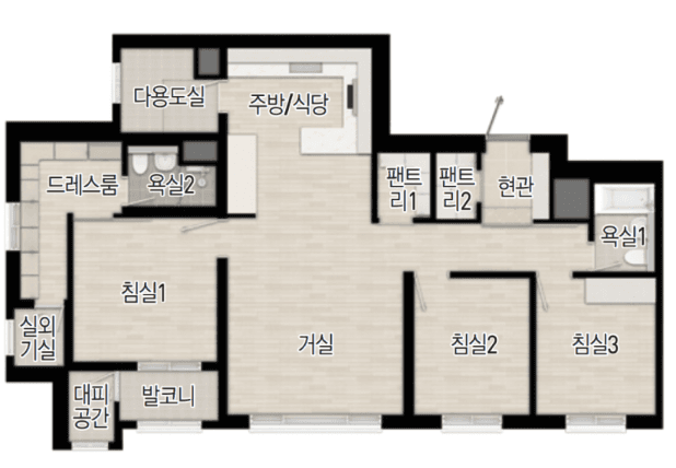 null 84B-1 평면도