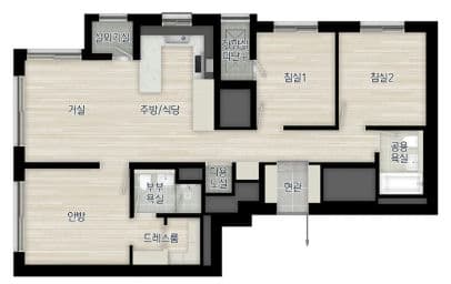 null 84OA-1 평면도