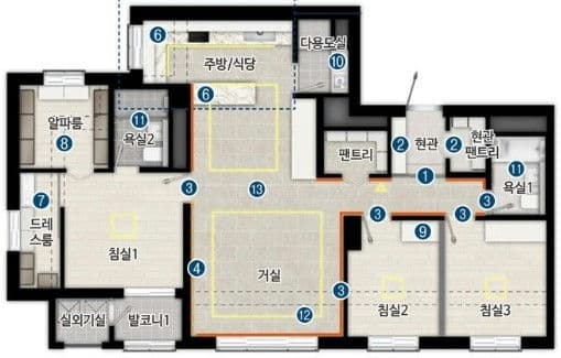 null 84B 평면도