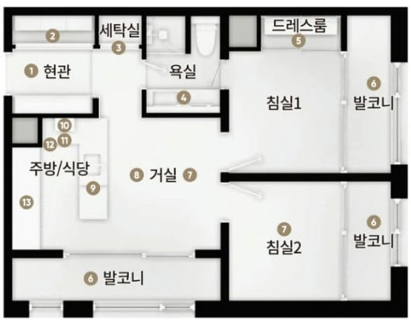 null F 평면도