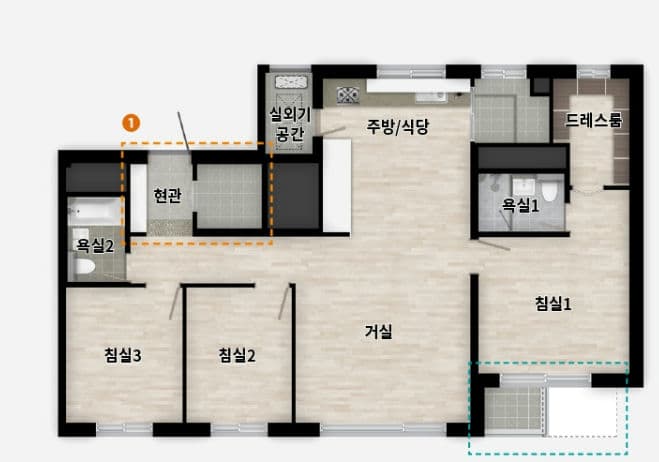 null 84C 평면도