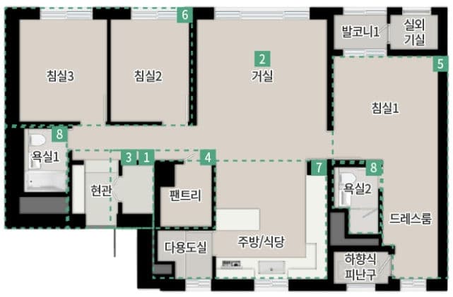 null 84C 평면도