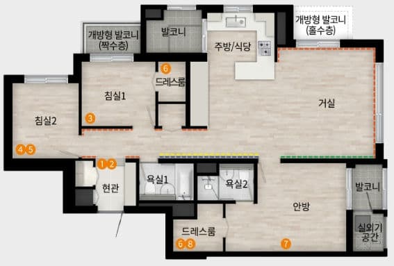 null 84C 평면도