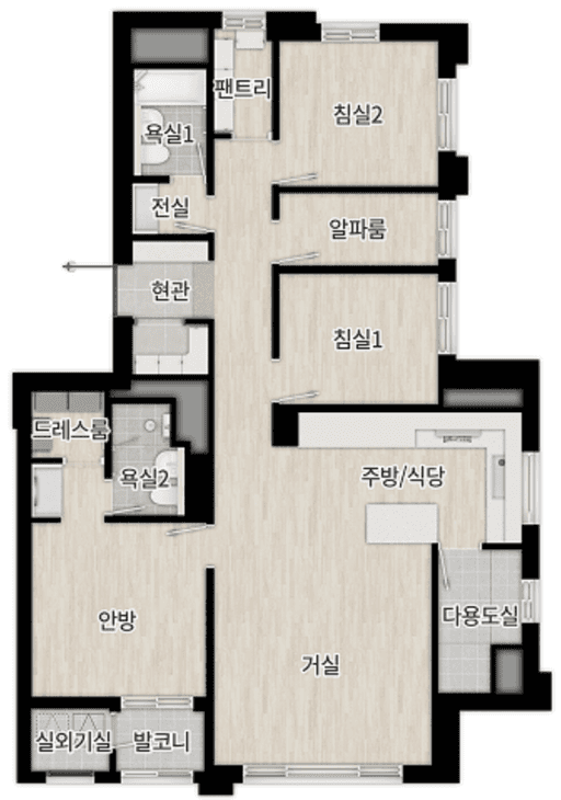 null 84C 평면도