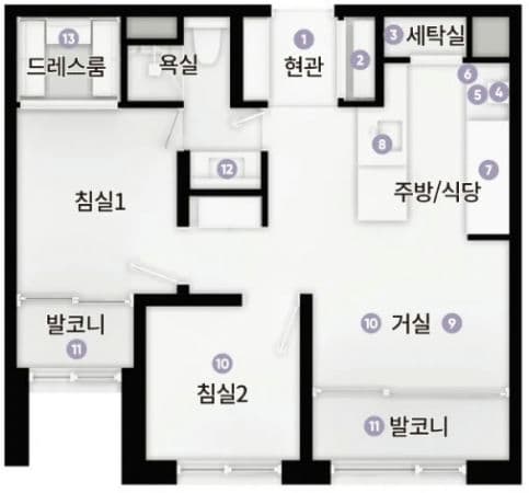 null E 평면도
